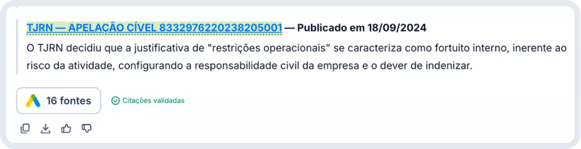 Validação de citações