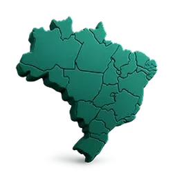 Ilustração do mapa do Brasil